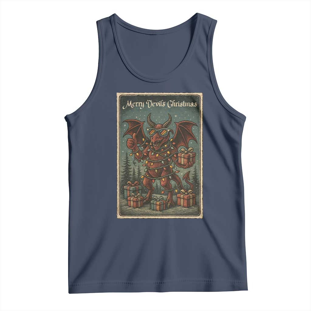 Jersey Devil Merry Devils Christmas Gift Tank Top - Wonder Print Shop