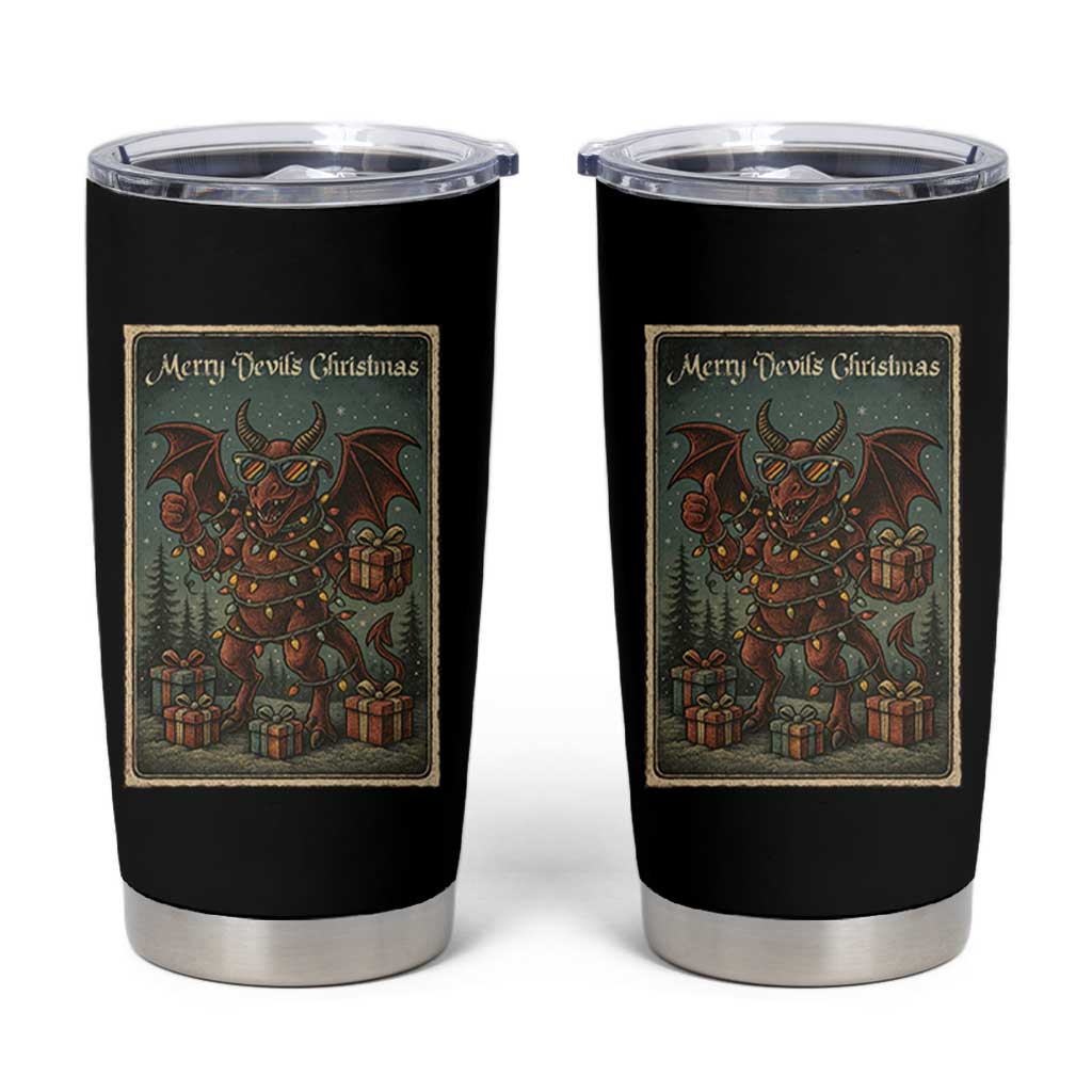 Jersey Devil Merry Devils Christmas Gift Tumbler Cup