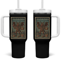 Jersey Devil Merry Devils Christmas Gift Tumbler With Handle