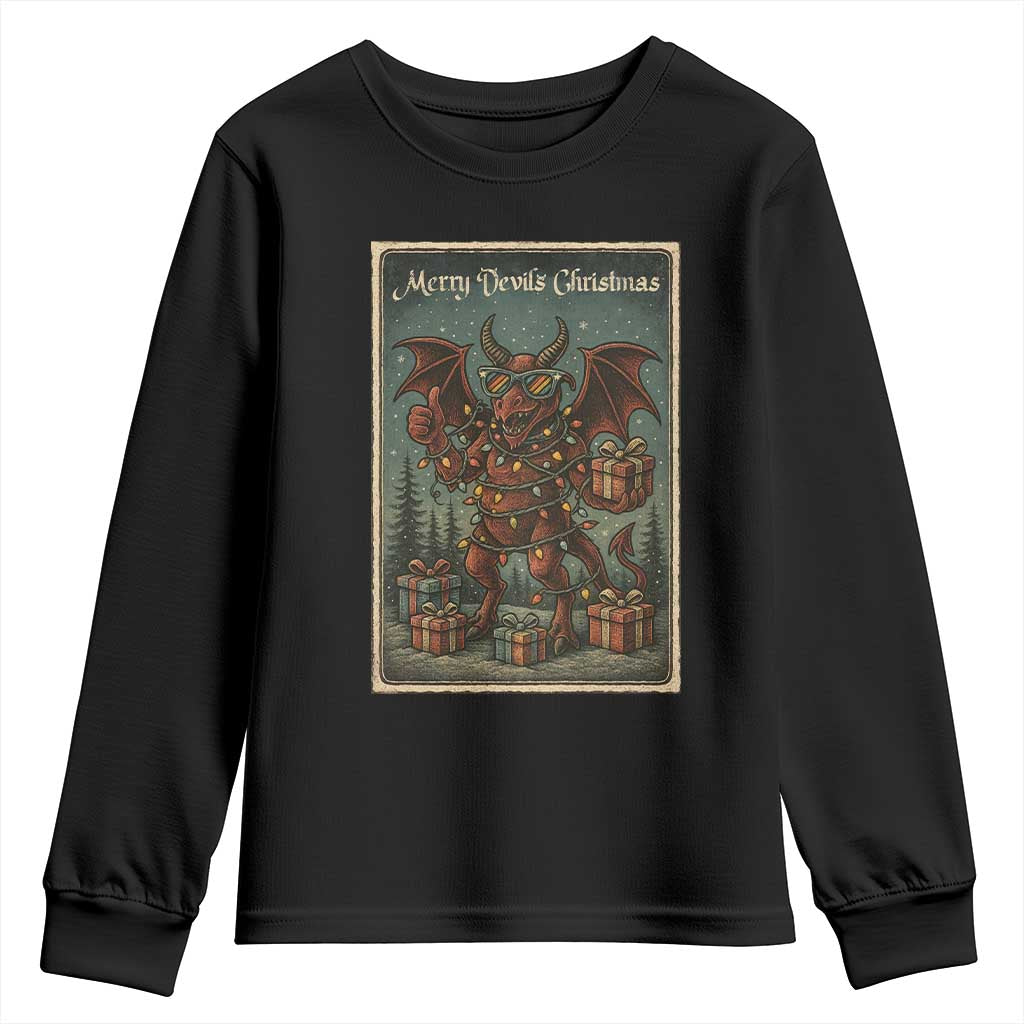 Jersey Devil Merry Devils Christmas Gift Youth Sweatshirt - Wonder Print Shop