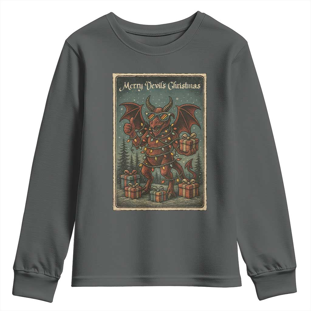 Jersey Devil Merry Devils Christmas Gift Youth Sweatshirt - Wonder Print Shop
