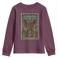 Jersey Devil Merry Devils Christmas Gift Youth Sweatshirt - Wonder Print Shop