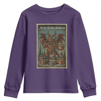 Jersey Devil Merry Devils Christmas Gift Youth Sweatshirt - Wonder Print Shop