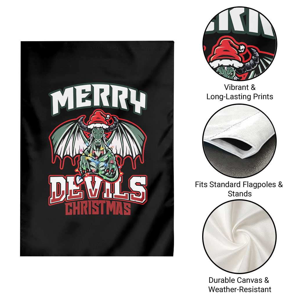 Jersey Devil Garden Flag Merry Devils Christmas Cryptid Gift - Wonder Print Shop