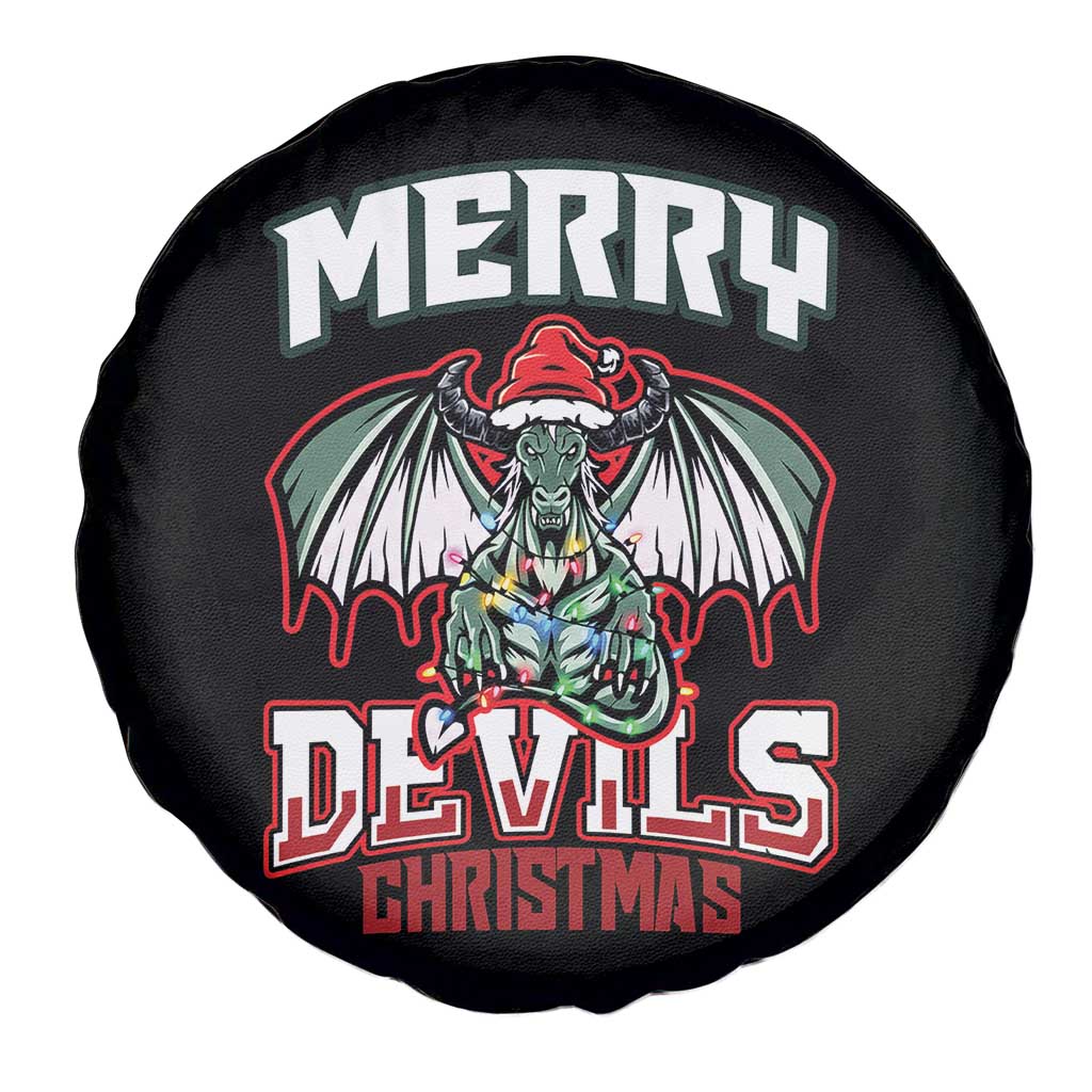 Jersey Devil Spare Tire Cover Merry Devils Christmas Cryptid Gift - Wonder Print Shop