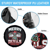 Jersey Devil Spare Tire Cover Merry Devils Christmas Cryptid Gift - Wonder Print Shop