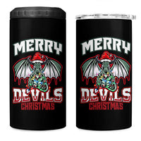 Jersey Devil 4 in 1 Can Cooler Tumbler Merry Devils Christmas Cryptid Gift