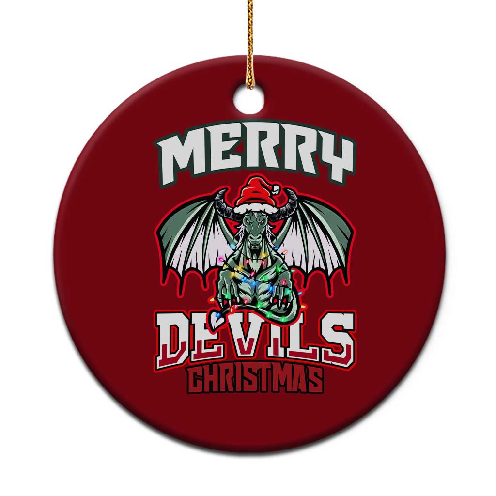 Jersey Devil Ceramic Ornament Merry Devils Xmas Cryptid Gift - Wonder Print Shop