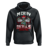Jersey Devil Hoodie Merry Devils Christmas Cryptid Gift - Wonder Print Shop