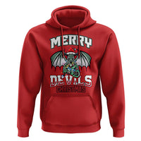 Jersey Devil Hoodie Merry Devils Christmas Cryptid Gift - Wonder Print Shop