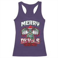 Jersey Devil Racerback Tank Top Merry Devils Christmas Cryptid Gift - Wonder Print Shop