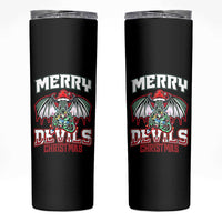 Jersey Devil Skinny Tumbler Merry Devils Christmas Cryptid Gift
