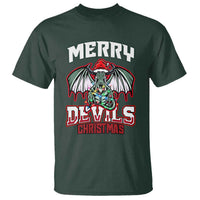 Jersey Devil T Shirt Merry Devils Christmas Cryptid Gift - Wonder Print Shop