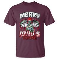 Jersey Devil T Shirt Merry Devils Christmas Cryptid Gift - Wonder Print Shop