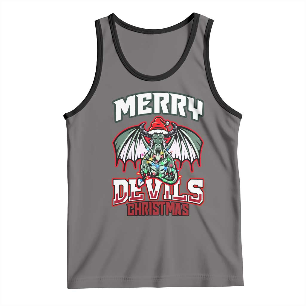 Jersey Devil Tank Top Merry Devils Christmas Cryptid Gift - Wonder Print Shop