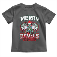 Jersey Devil Toddler T Shirt Merry Devils Christmas Cryptid Gift - Wonder Print Shop
