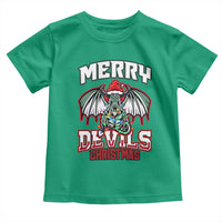 Jersey Devil Toddler T Shirt Merry Devils Christmas Cryptid Gift - Wonder Print Shop