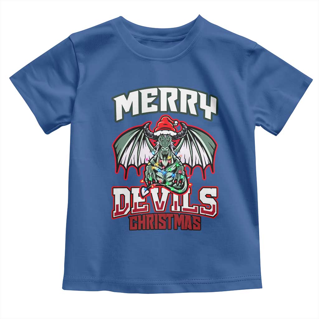 Jersey Devil Toddler T Shirt Merry Devils Christmas Cryptid Gift - Wonder Print Shop