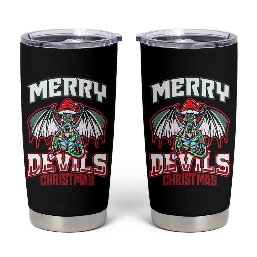 Jersey Devil Tumbler Cup Merry Devils Christmas Cryptid Gift