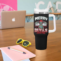 Jersey Devil Tumbler With Handle Merry Devils Christmas Cryptid Gift