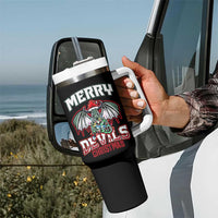 Jersey Devil Tumbler With Handle Merry Devils Christmas Cryptid Gift