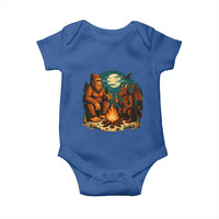 Funny Bigfoot And Jersey Devil Camping Cryptid Gift Baby Onesie - Wonder Print Shop