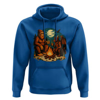 Funny Bigfoot And Jersey Devil Camping Cryptid Gift Hoodie - Wonder Print Shop