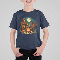 Funny Bigfoot And Jersey Devil Camping Cryptid Gift T Shirt For Kid - Wonder Print Shop