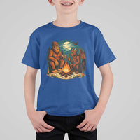 Funny Bigfoot And Jersey Devil Camping Cryptid Gift T Shirt For Kid - Wonder Print Shop