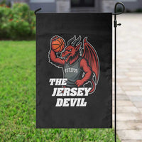 Funny Cryptid Sports Garden Flag Jersey Devil Playing Basketball - Wonder Print Shop