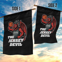 Funny Cryptid Sports Garden Flag Jersey Devil Playing Basketball - Wonder Print Shop
