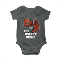 Funny Cryptid Sports Baby Onesie Jersey Devil Playing Basketball - Wonder Print Shop