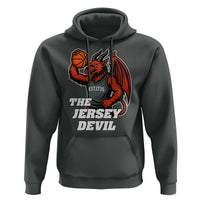 Funny Cryptid Sports Hoodie Jersey Devil Playing Basketball - Wonder Print Shop