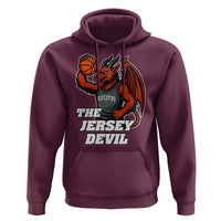 Funny Cryptid Sports Hoodie Jersey Devil Playing Basketball - Wonder Print Shop