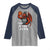 Funny Cryptid Sports Raglan Shirt Jersey Devil Playing Basketball - Wonder Print Shop