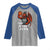 Funny Cryptid Sports Raglan Shirt Jersey Devil Playing Basketball - Wonder Print Shop
