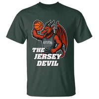 Funny Cryptid Sports T Shirt Jersey Devil Playing Basketball - Wonder Print Shop