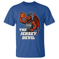 Funny Cryptid Sports T Shirt Jersey Devil Playing Basketball - Wonder Print Shop