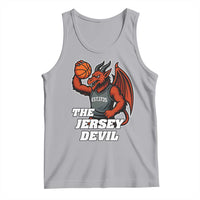 Funny Cryptid Sports Tank Top Jersey Devil Playing Basketball - Wonder Print Shop