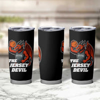 Funny Cryptid Sports Tumbler Cup Jersey Devil Playing Basketball