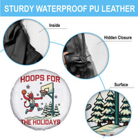 Funny Christmas Basketball Jersey Devil Spare Tire Cover Hoops For The Holidays - Wonder Print Shop