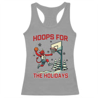 Funny Christmas Basketball Jersey Devil Racerback Tank Top Hoops For The Holidays - Wonder Print Shop
