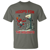 Funny Christmas Basketball Jersey Devil T Shirt Hoops For The Holidays - Wonder Print Shop