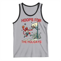 Funny Christmas Basketball Jersey Devil Tank Top Hoops For The Holidays - Wonder Print Shop