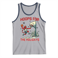 Funny Christmas Basketball Jersey Devil Tank Top Hoops For The Holidays - Wonder Print Shop