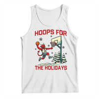 Funny Christmas Basketball Jersey Devil Tank Top Hoops For The Holidays - Wonder Print Shop