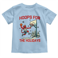 Funny Christmas Basketball Jersey Devil Toddler T Shirt Hoops For The Holidays - Wonder Print Shop