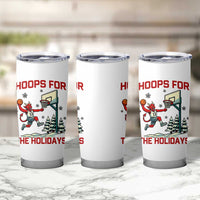 Funny Christmas Basketball Jersey Devil Tumbler Cup Hoops For The Holidays