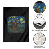 Jersey Devil Starry Night Garden Flag Van Gogh Cryptid Gift - Wonder Print Shop