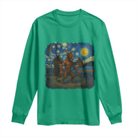 Jersey Devil Starry Night Long Sleeve Shirt Van Gogh Cryptid Gift - Wonder Print Shop